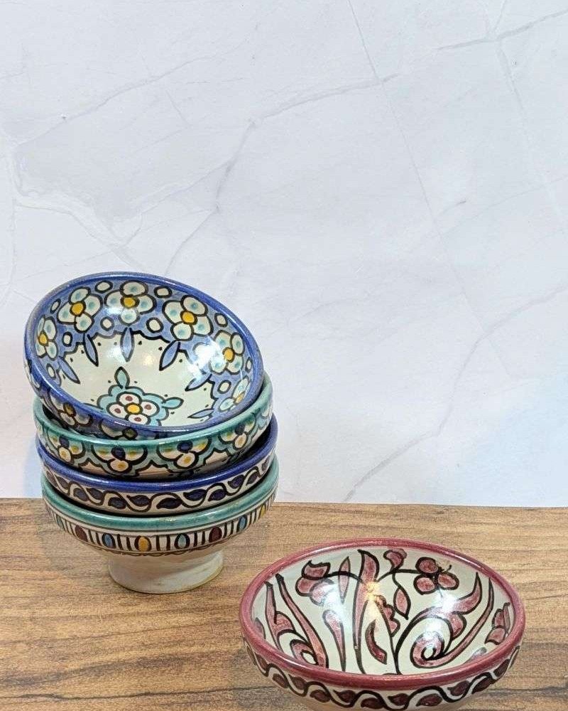 Handgjorda Keramikskålar i 5-Pack 13cm Handgjorda Keramikskålar i 5-Pack 13cm