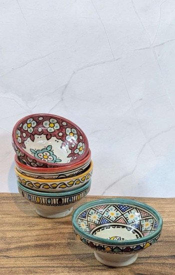 Handgjorda Keramikskålar i 5-Pack 13cm Handgjorda Keramikskålar i 5-Pack 13cm