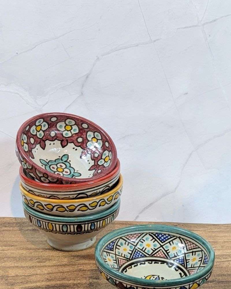 Handgjorda Keramikskålar i 5-Pack 13cm