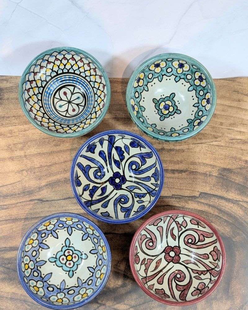 Handgjorda Keramikskålar i 5-Pack 13cm Handgjorda Keramikskålar i 5-Pack 13cm