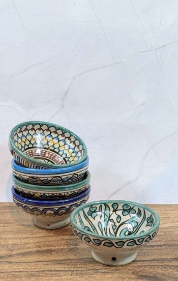 Handgjorda Keramikskålar i 5-Pack 13cm Handgjorda Keramikskålar i 5-Pack 13cm