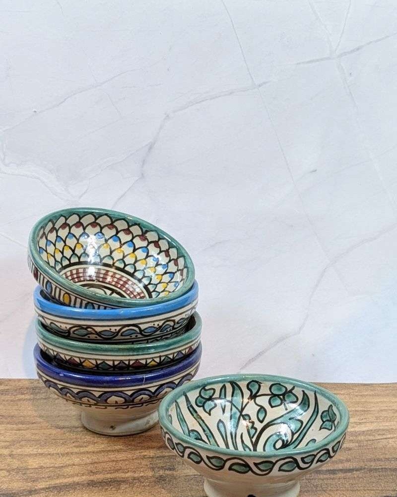 Handgjorda Keramikskålar i 5-Pack 13cm