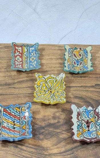 Handgjorda Tvålfat (Tvålkoppar) 5-Pack-Fyrkant Handgjorda Tvålfat (Tvålkoppar) 5-Pack-Fyrkant