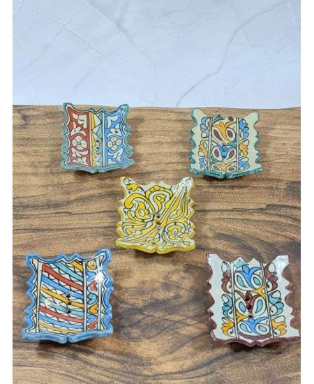 Handgjorda Tvålfat (Tvålkoppar) 5-Pack-Fyrkant