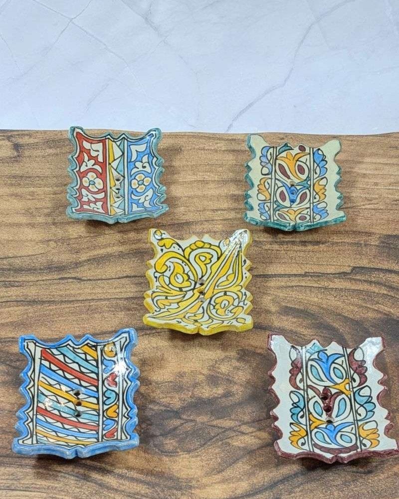 Handgjorda Tvålfat (Tvålkoppar) 5-Pack-Fyrkant Handgjorda Tvålfat (Tvålkoppar) 5-Pack-Fyrkant