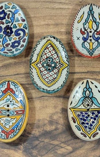 Handgjorda Tvålfat (Tvålkoppar) 5-Pack-Oval Handgjorda Tvålfat (Tvålkoppar) 5-Pack-Oval