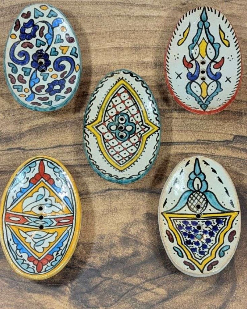 Handgjorda Tvålfat (Tvålkoppar) 5-Pack-Oval Handgjorda Tvålfat (Tvålkoppar) 5-Pack-Oval