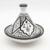 Mellan Tagine mönstrad -svart 15cm