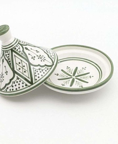 Middle Tagine patterned - Green 15cm Middle Tagine patterned - Green 15cm
