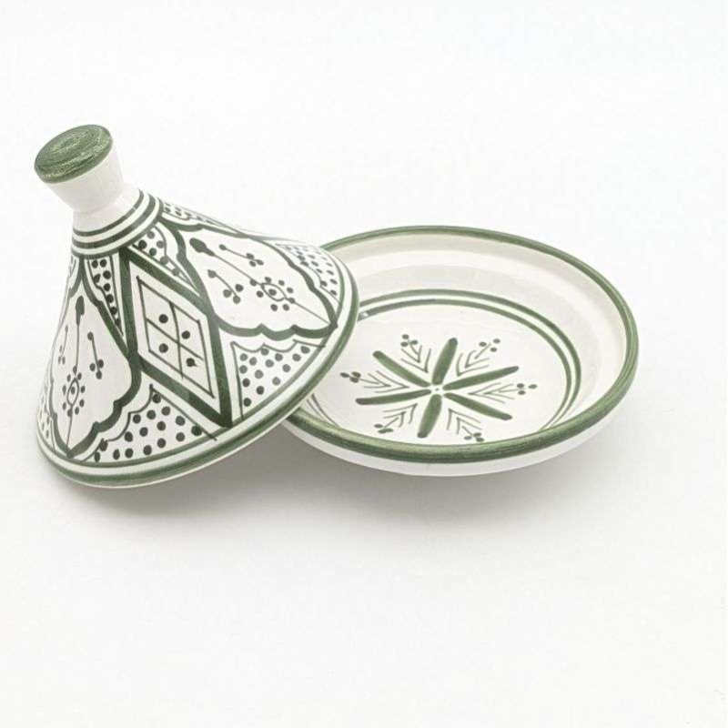 Mellan Tagine mönstrad -Grön15cm