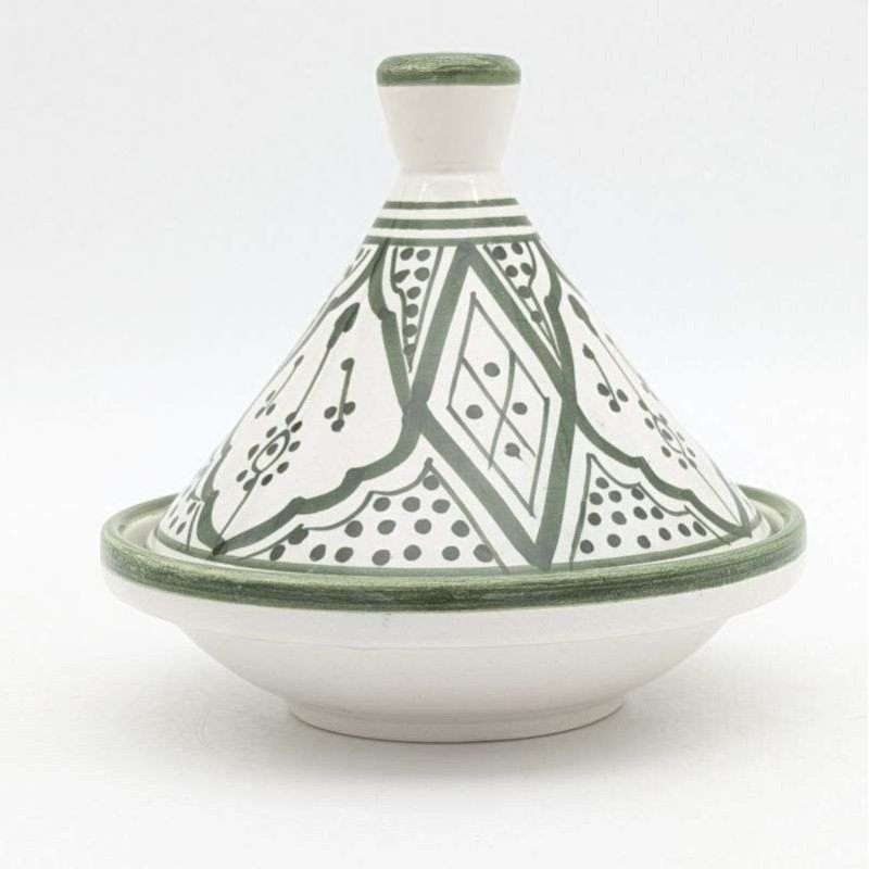 Mellan Tagine mönstrad -Grön15cm