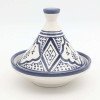 Mellan Tagine mönstrad -Blå15cm