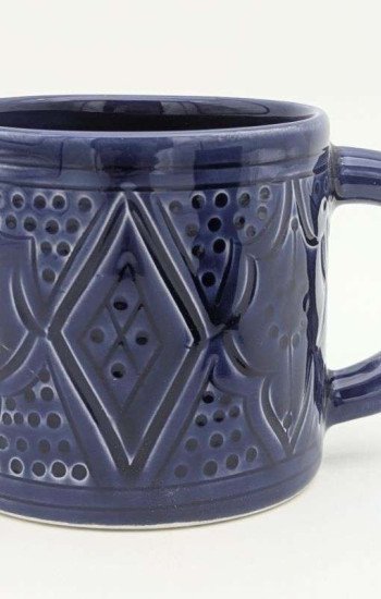 Mugg Graverade Blå Mugg Graverade Blå