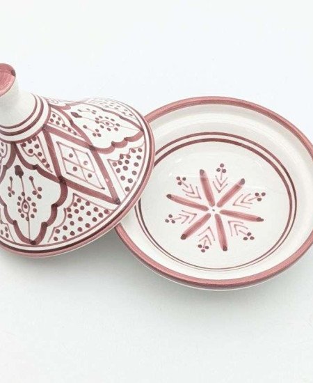 Middle Tagine patterned - Pink 15cm Middle Tagine patterned - Pink 15cm