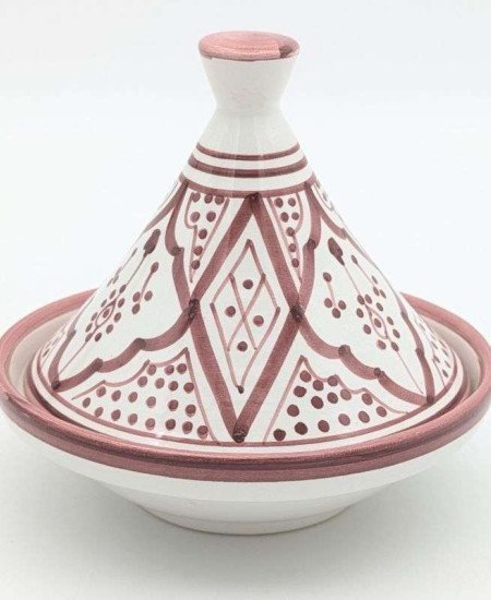 Middle Tagine patterned - Pink 15cm