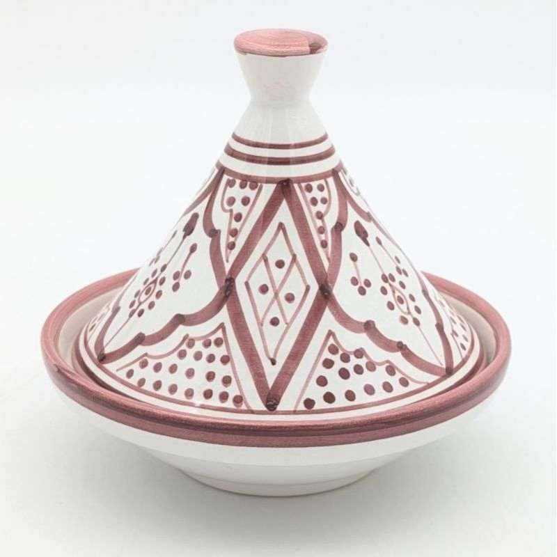 Tagine mönstrad -Hallonrosa15cm