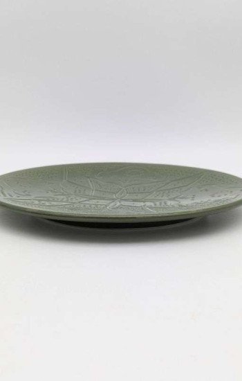 Graverade Assietter -Grön 20cm Graverade Assietter -Grön 20cm