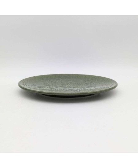 Graverade Assietter -Grön 20cm Graverade Assietter -Grön 20cm