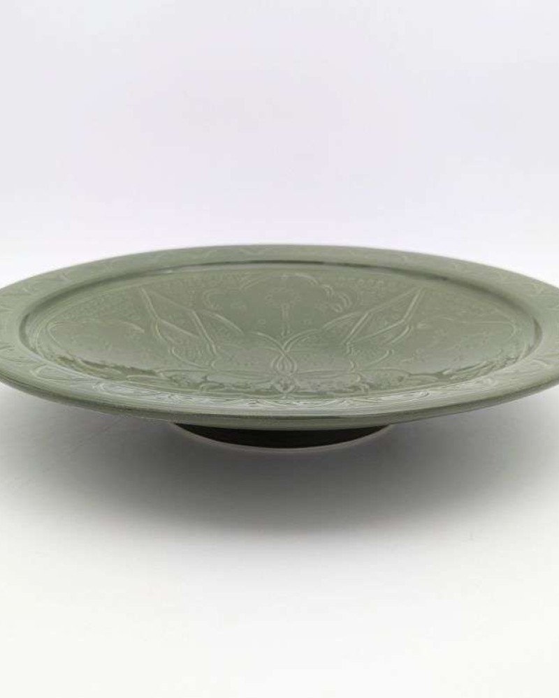 Keramik Fat - Grave grön Ø 35cm Keramik Fat - Grave grön Ø 35cm