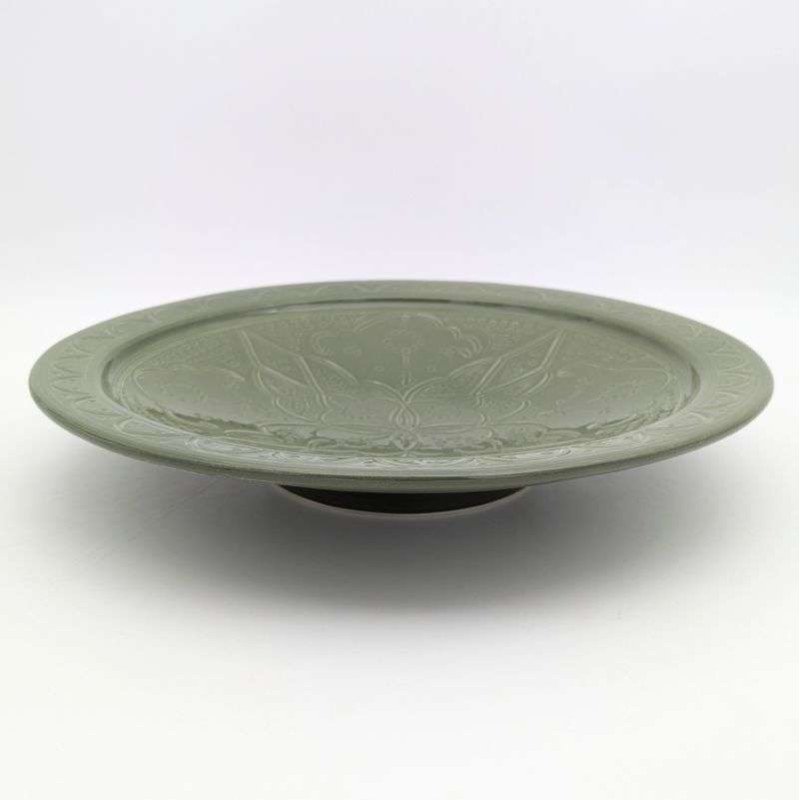 Ceramic plate - Grave Green -35cm Ceramic plate - Grave Green -35cm