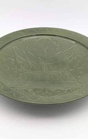 Keramik Fat - Grave grön Ø 35cm Keramik Fat - Grave grön Ø 35cm
