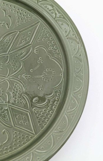 Keramik Fat - Grave grön Ø 35cm Keramik Fat - Grave grön Ø 35cm