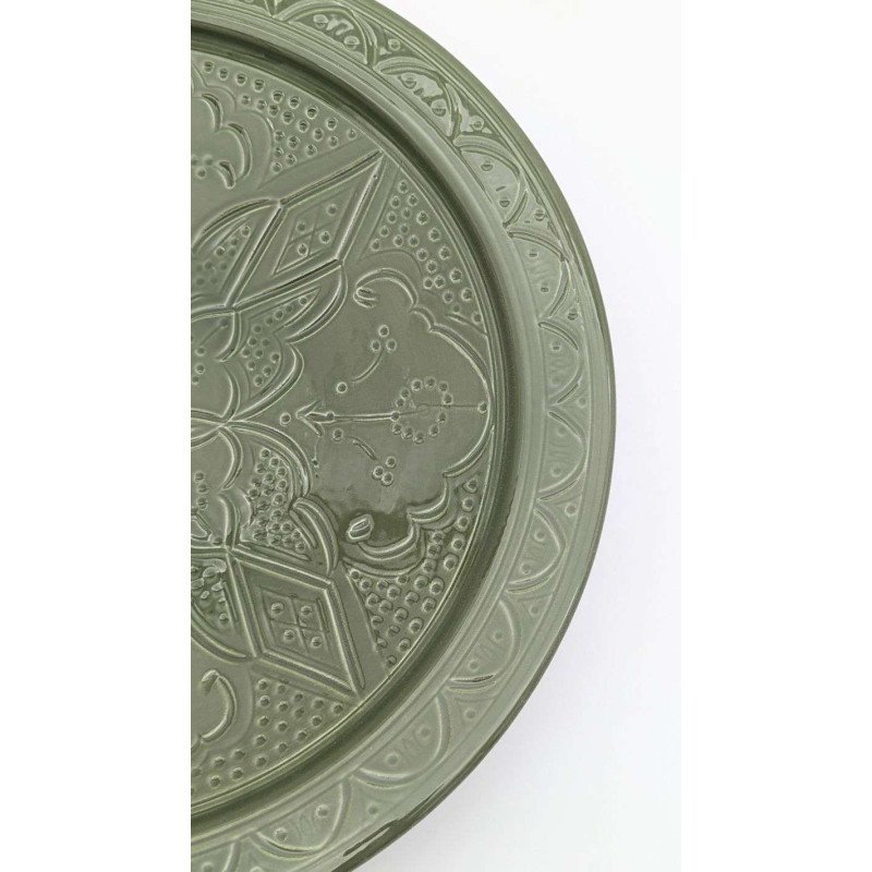 Ceramic plate - Grave Green -35cm Ceramic plate - Grave Green -35cm