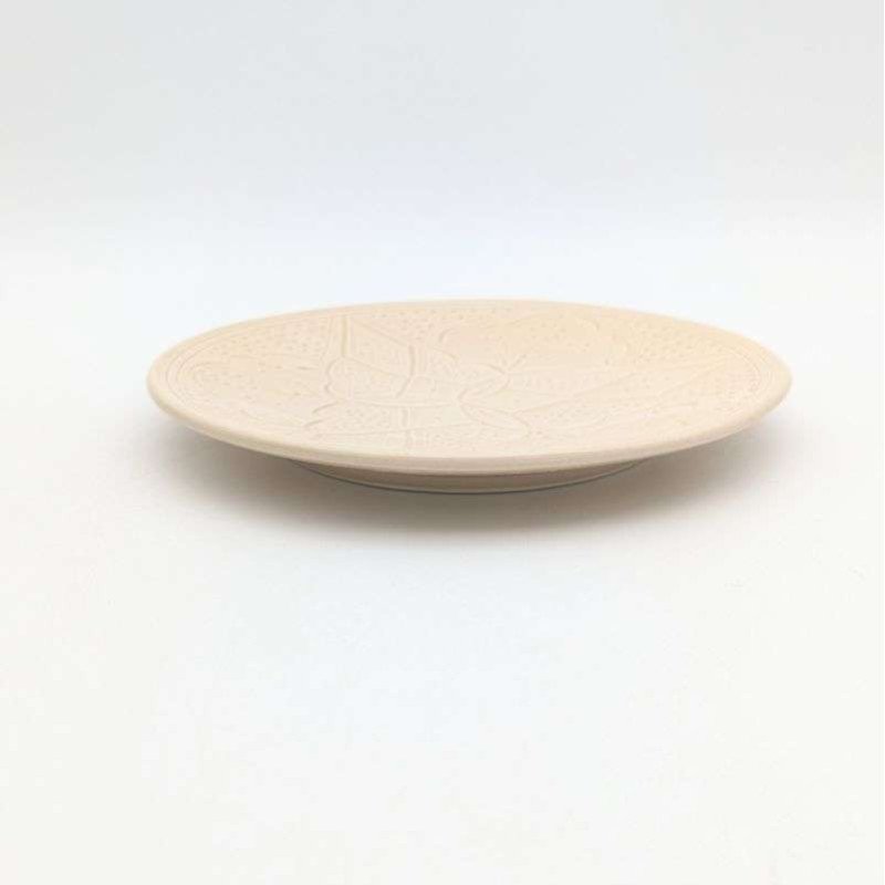 Graverade Tallrik -beige 26cm