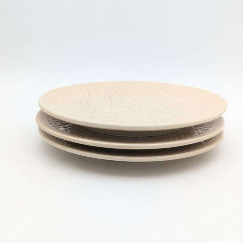 Graverade Tallrik -Sand 26cm