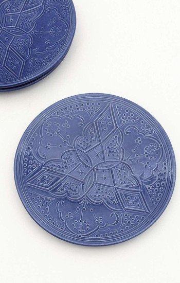 Graverade Assietter -Blå 20cm Graverade Assietter -Blå 20cm