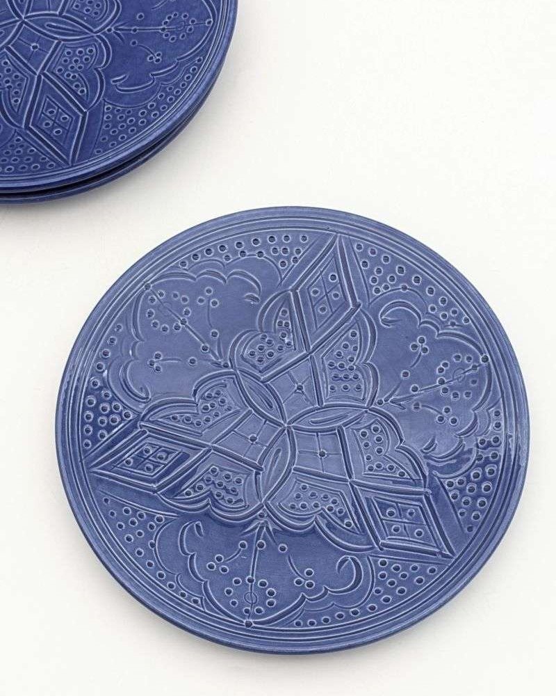 Graverade Tallrik -Blå 26cm Graverade Tallrik -Blå 26cm
