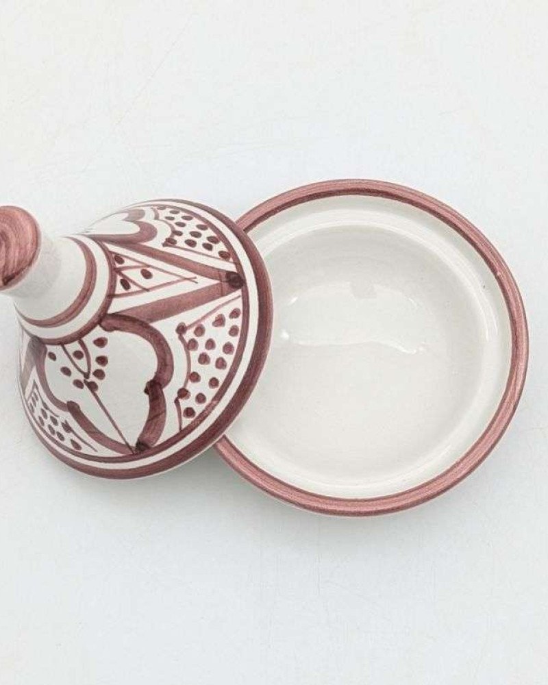 Tagine mönstrad -Hallonrosa 8cm