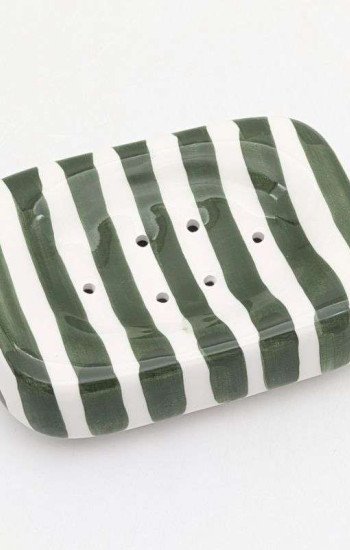 Tvålkopp Randig -Grön Tvålkopp Randig -Grön