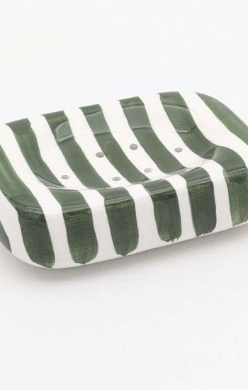 Tvålkopp Randig -Grön Tvålkopp Randig -Grön