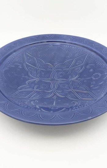 Keramik Fat - Grave Blå Ø 35cm Keramik Fat - Grave Blå Ø 35cm