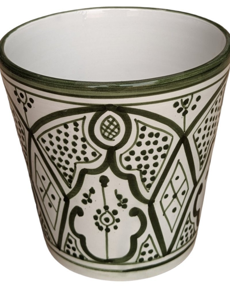 Mellan Blomkruka Mönstrade Grön 16cm