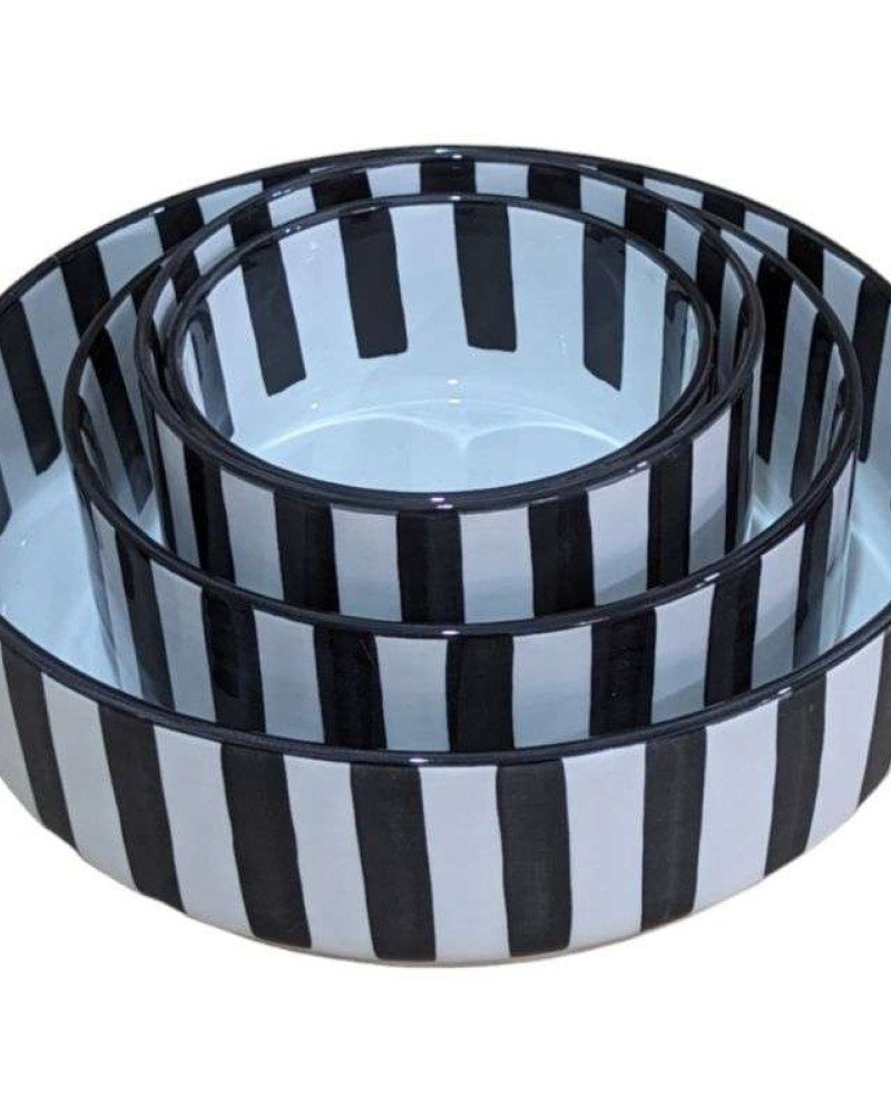 Rund djup skål Svart-15-18-25cm Rund djup skål Svart-15-18-25cm