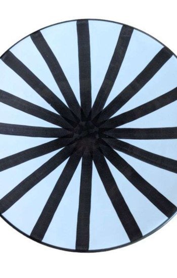 Randig Tallrik -Svart 26cm Randig Tallrik -Svart 26cm