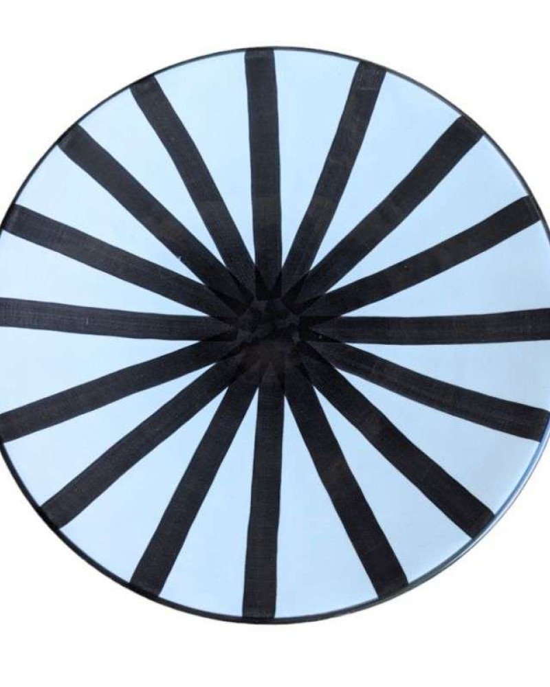 Randig Tallrik -Svart 26cm Randig Tallrik -Svart 26cm