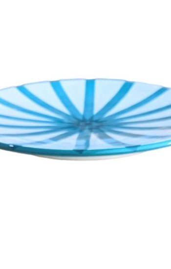 Randig Tallrik -Turkos 26cm Randig Tallrik -Turkos 26cm