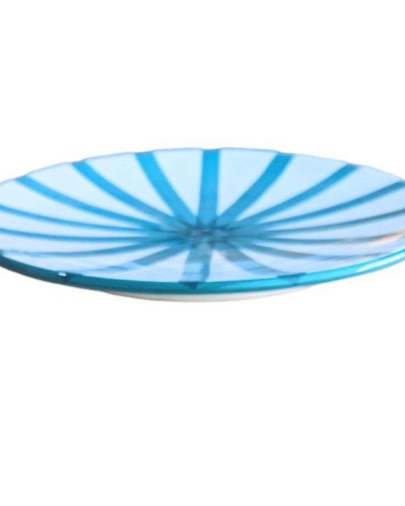 Randig Tallrik -Turkos 26cm Randig Tallrik -Turkos 26cm