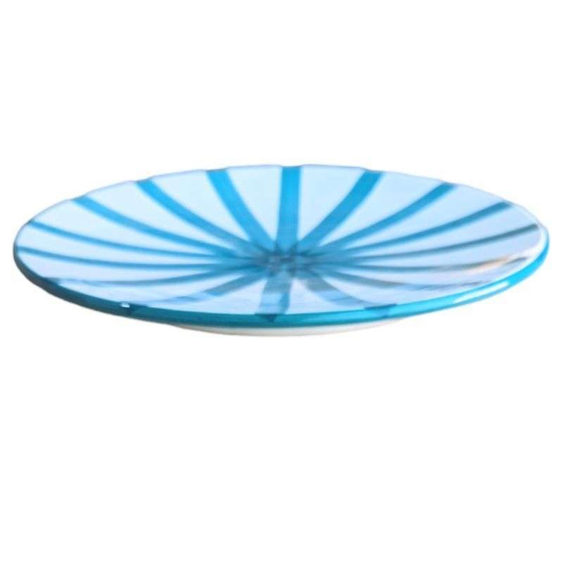 Randig Tallrik -Turkos 26cm Randig Tallrik -Turkos 26cm