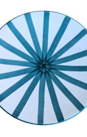 Randig Tallrik -Turkos 26cm Randig Tallrik -Turkos 26cm