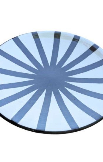 Randig Tallrik -Svart 26cm Randig Tallrik -Svart 26cm