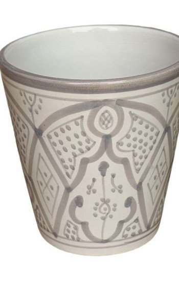 Små Blomkruka Mönstrade Grå 13cm Små Blomkruka Mönstrade Grå 13cm