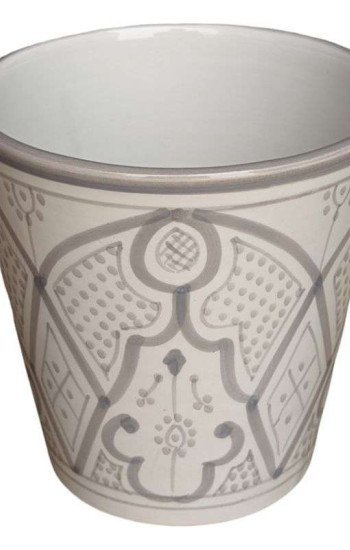 Mellan Blomkruka Mönstrade Grå 16cm Mellan Blomkruka Mönstrade Grå 16cm