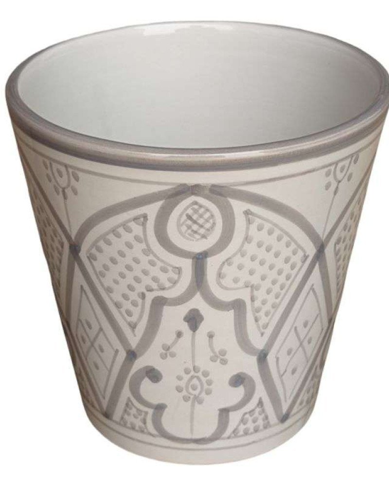 Mellan Blomkruka Mönstrade Grå 16cm
