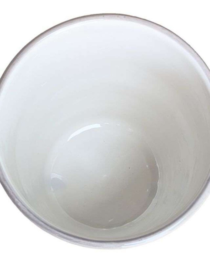 Små Blomkruka Mönstrade Grå 13cm