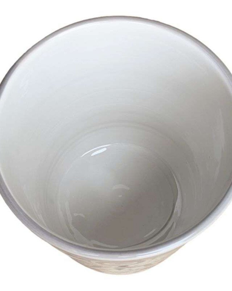 Mellan Blomkruka Mönstrade Grå 16cm