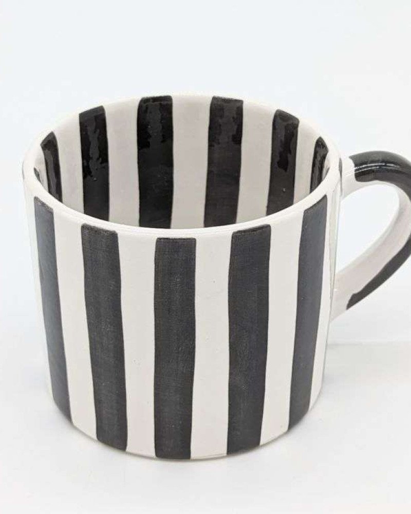 Randig Mugg  -Handtag